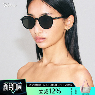 bijou 质感复古板材圆框墨镜老钱风太阳镜泡芙镜 Fakeme 郑恺同款