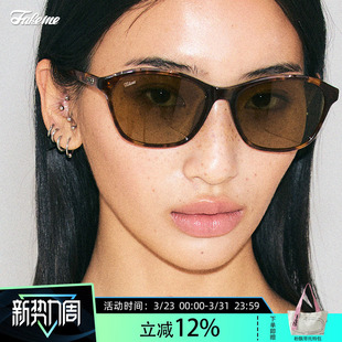 Fakeme hadid 清透板材大框墨镜防紫外线太阳镜轻奢慵懒感ins风