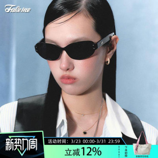 Fakeme outfox 质感板材百搭复古大框街拍墨镜防紫外线太阳镜