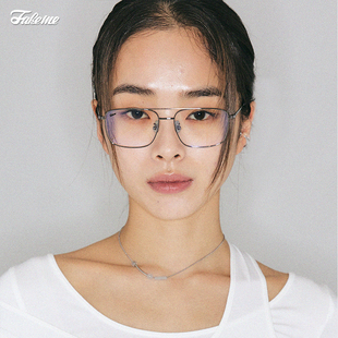 Fakeme layer β钛复古飞行员方框光学镜架近视斯文松弛感