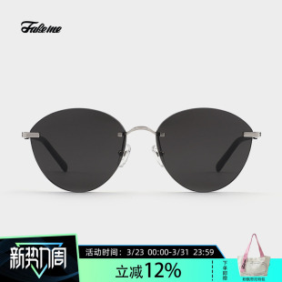 潮 超韧无框切边墨镜太阳镜女韩版 Josie@proxy ins超火时尚 Fakeme