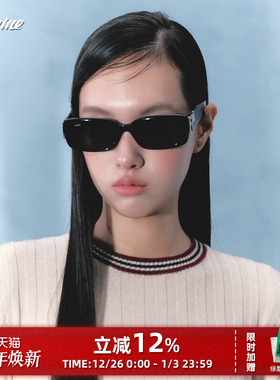 Fakeme 吴樾同款板材墨镜复古轻奢风防紫外线太阳镜囡囡镜 Nero