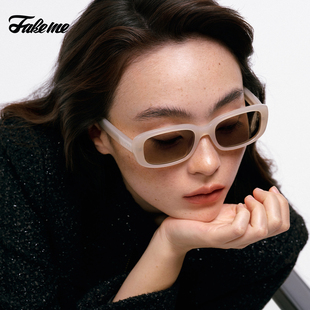 方框板材防紫外线女太阳镜 时尚 gotcha Fakeme