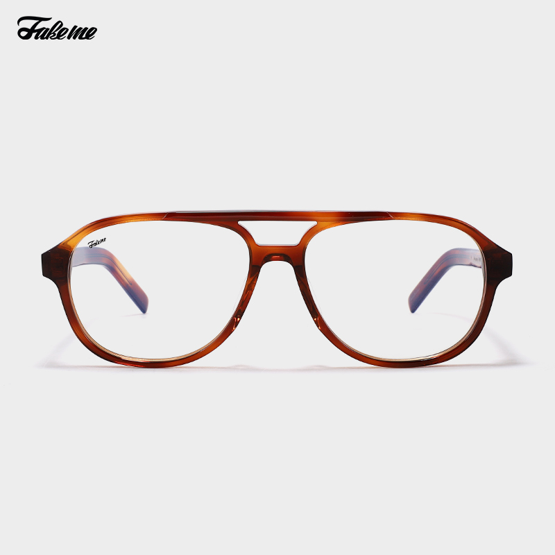 Fakeme男女飞行员框复古