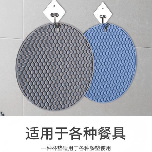 隔热餐桌垫耐热创意加厚欧式厨房垫子硅胶垫防滑圆形餐垫防烫杯垫