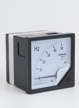 6C2 6L2频率表0-50HZ赫兹表直流DC10V型H4-20MA电流电压表45-55HZ