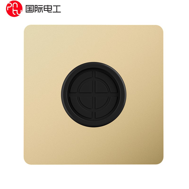 86型空白面板家用墙壁通用面板带出线孔电视网Z络穿孔面板