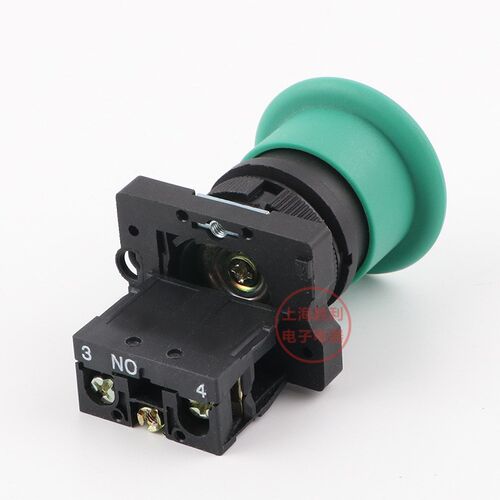 蘑菇头按钮开关 XB2-EC31C ZB2-BE101C 1常开触点 40MM
