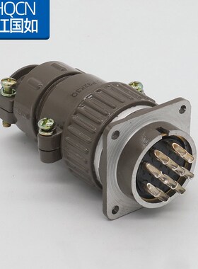 航空插头插座 P32K3Q/J3A 12Q12A  -12P芯直式电线连接器电连接器