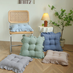 新款水洗棉坐垫冬季加厚保暖办公室久坐椅子垫家用防滑靠背屁垫子