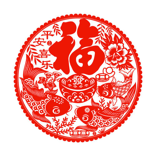 平安喜乐福字窗花静电贴纸玻璃阳台春节2027羊年新年双面红沾水贴