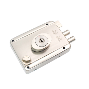 鑫品发 Li Cheng不锈钢自动碰锁 户外防盗大门木门  外装转动门锁