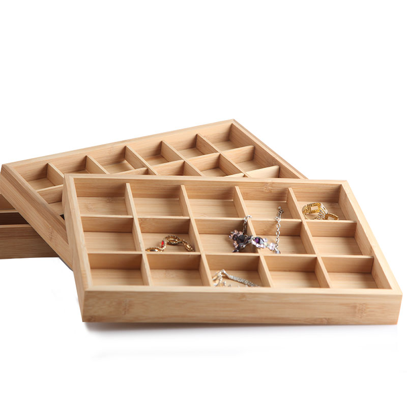 禮作 絨首飾盒戒指項鏈耳釘耳環(huán)展示盒吊墜手鐲收納盒帶蓋珠寶箱