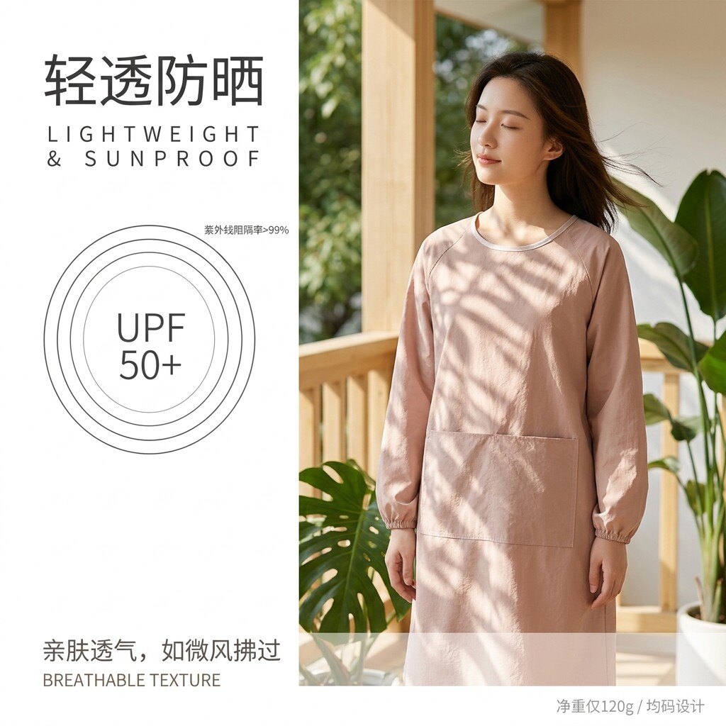 夏季薄款防晒高级感围裙女上班图片