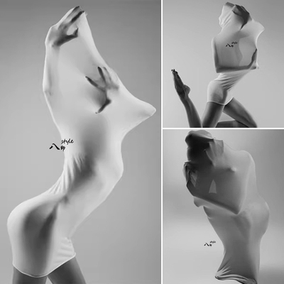 四面高弹力布薄透网纱舞蹈摄影布套拉伸布展拍照婚庆装置服装面料