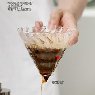 滤杯器具便携家用套装 手冲咖啡壶分享壶滴漏式 相思木架质咖啡支架