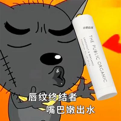 保税 THE PUBLIC ORGANIC有色润唇膏女滋润补水淡化唇纹保湿4g