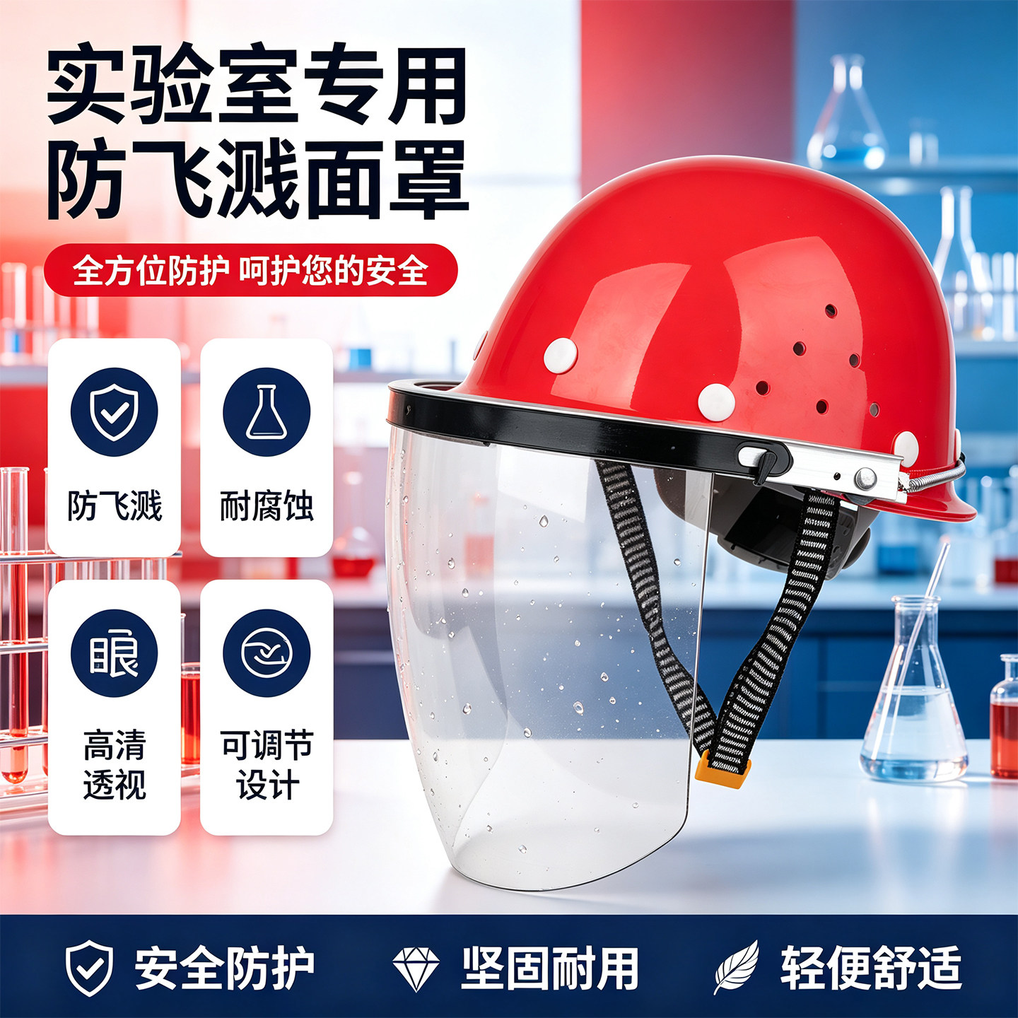 实验室面罩全脸危险化工厂酸碱