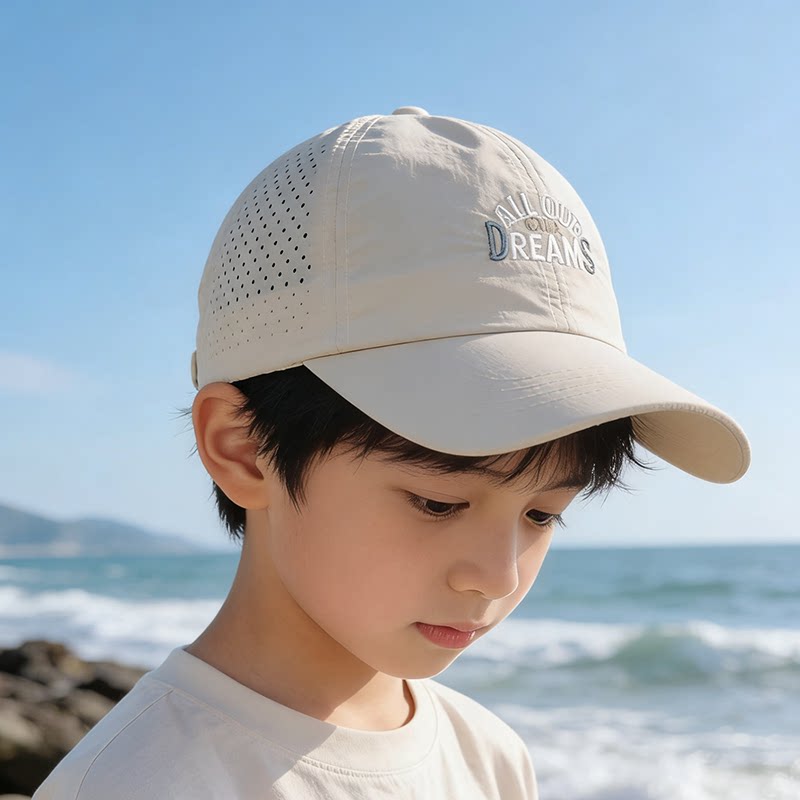 中大儿童棒球帽遮太阳帽子男女宝宝鸭舌帽春夏季速干防晒帽小孩帽