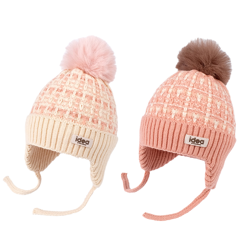 快乐校园毛线童帽公主中大儿童帽