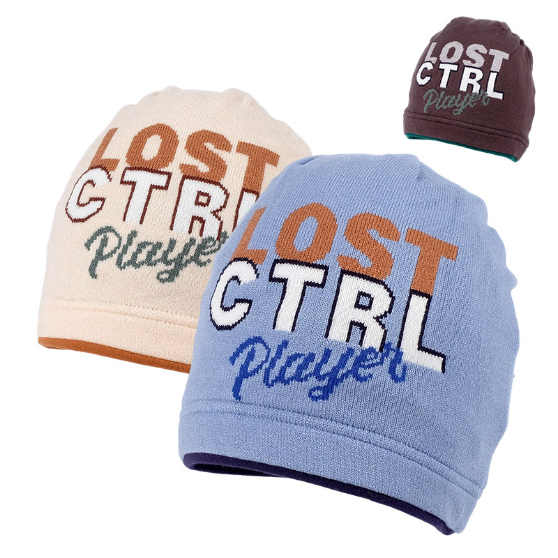 休闲百搭帽中大童针织帽男女宝宝套头帽儿童帽子保暖防寒风堆堆帽