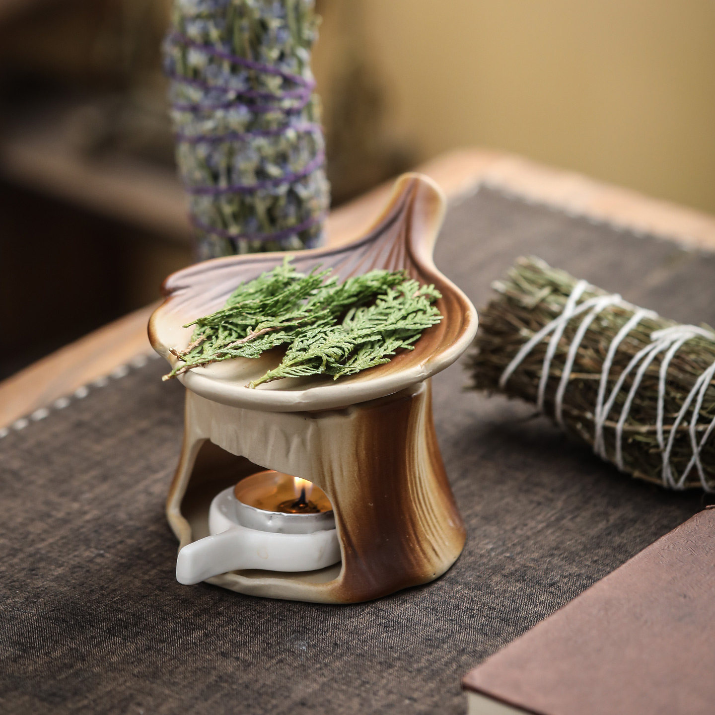 粗陶日式焙茶炉陶瓷茶叶提香器蜡烛加热烤茶炉醒茶烘烤炉熏香炉,家居饰品,香薰炉,淘宝优惠券,粉丝福利购,淘宝优惠卷