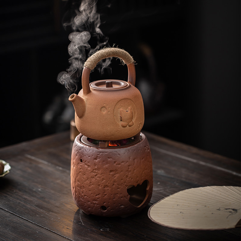 糖糖猫炭炉可干烧炉粗陶围炉煮茶炉木炭小型酒精炉茶具煮茶壶套装,餐饮具,煮茶炉,淘宝优惠券,粉丝福利购,淘宝优惠卷