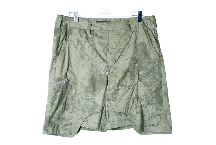 丹麦设计师拉链卡其色短裤