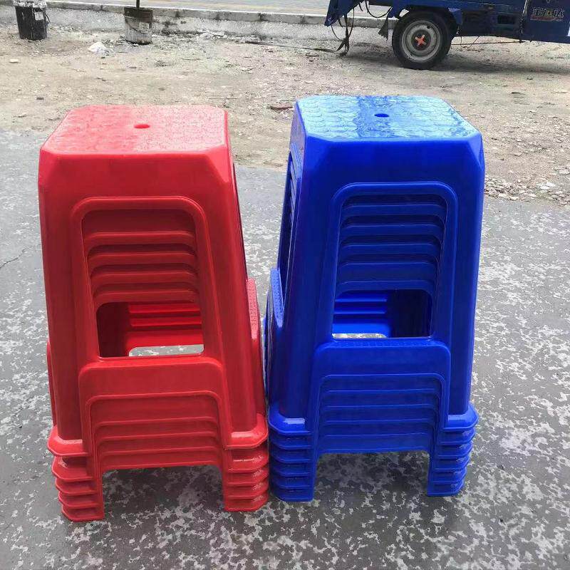 55厘米凳子加厚加高全新料塑胶方凳吧台高餐桌塑料凳55cm塑料板凳