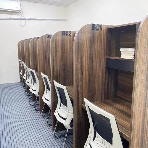 共享自习室学习桌成人自考隔断桌ai自习室桌椅托管班辅导桌沉浸式 - 封面