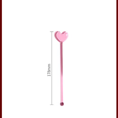 VIANNA丨可爱CUTE搅拌棒玻璃搅拌勺果汁牛奶引流调酒棒装饰礼品