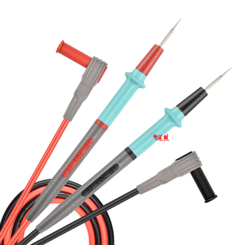 钢针万用表笔特硬硅胶线通用防冻烧20A特尖测试线寿命长高精度笔