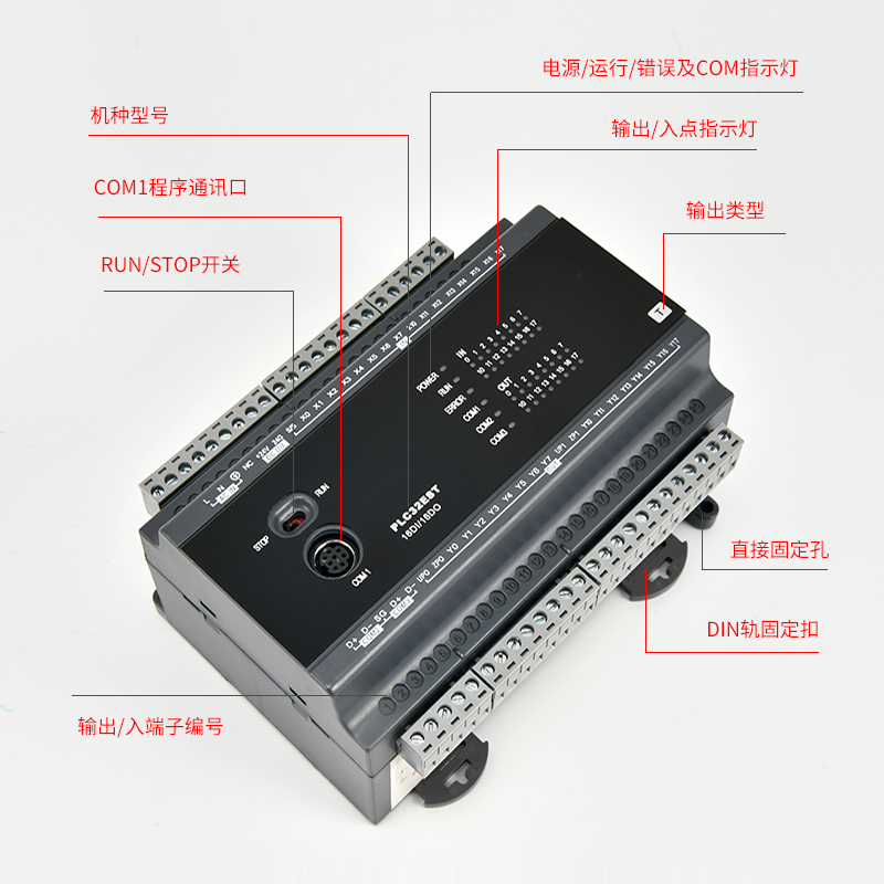 PLC可编程控制器兼容台达ES2系列PLC DVP16/32/40/60ES2PLC工控板