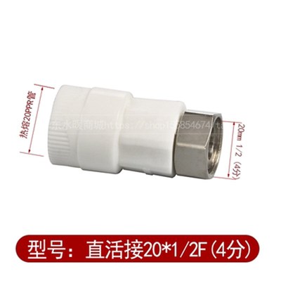 PPR热水器活接头20变4分6分1寸25 32直接弯头水管水表前置过滤器