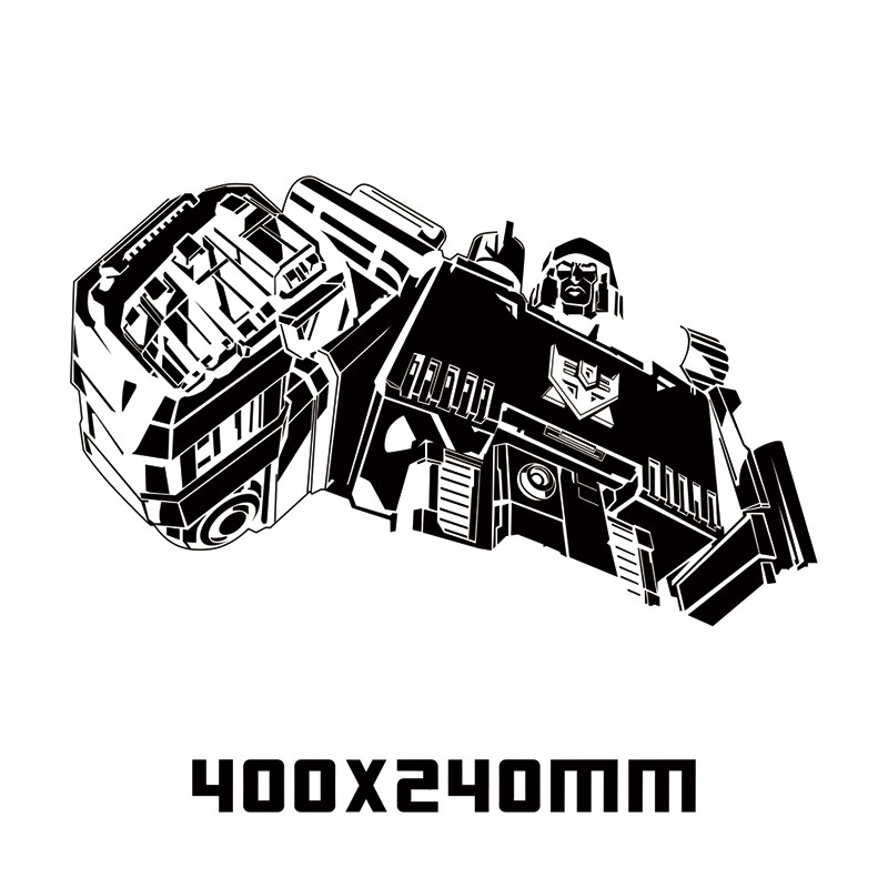 变形金刚G1擎天柱威震天汽车人标志反光贴纸电动汽车玻璃装饰车贴