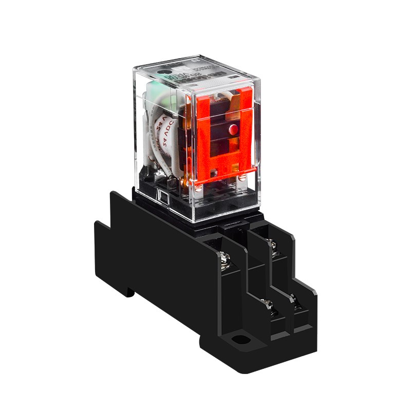 小型中间继电器直流24VDC12V220V交流380伏电磁开关8脚14脚HH52P