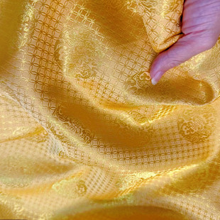 金色铜钱纹全丝名家上久楷宋锦品牌宋锦手作做包包发夹葫芦