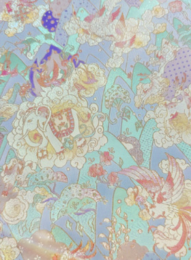 浮生万物蓝色全丝名家宋锦李德喜宋锦品牌宋锦手作做包包发夹葫芦