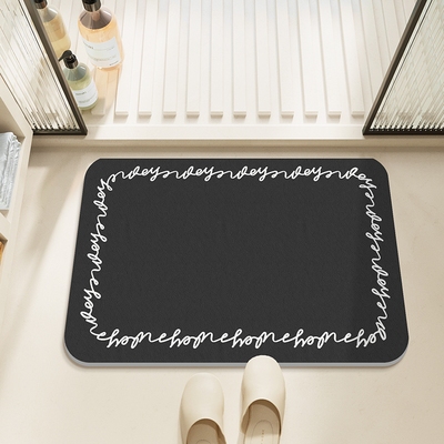 软硅藻泥浴室地垫卫生间门口吸水防滑脚垫厕所门口洗手间速干地垫