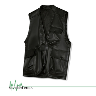 潮流机能拉链马甲男女宽松痞帅街头风背心潮风格 145 休闲外套秋季