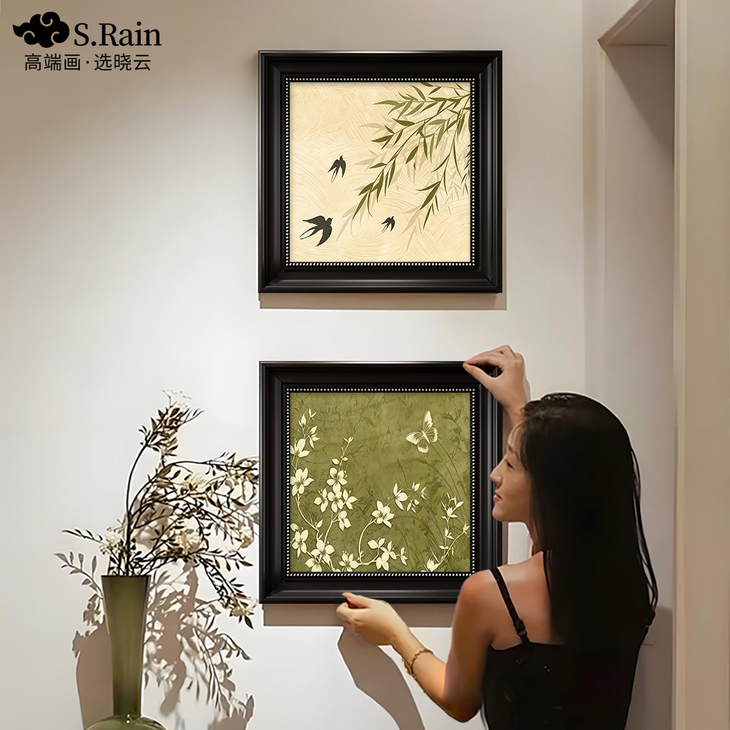 【小红书同款】中古风入户玄关画图片