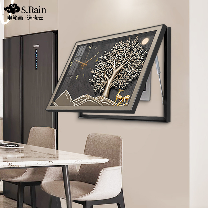 晓云餐厅电表箱装饰画壁画高级感