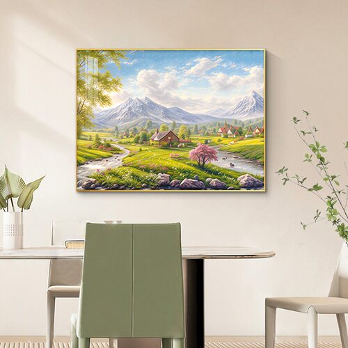 电表箱装饰画免打孔挂画