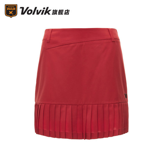 VOLVIK高尔夫女款百褶基础半身裙