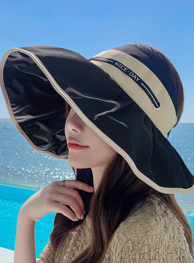 遮阳帽户外休闲女夏季大檐防晒