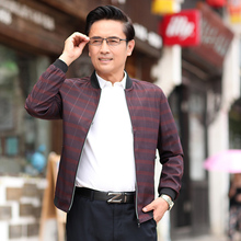 棒球服细格子外套男款 夹克衫 夹克男薄款 勋伯格2019秋季 立领修身