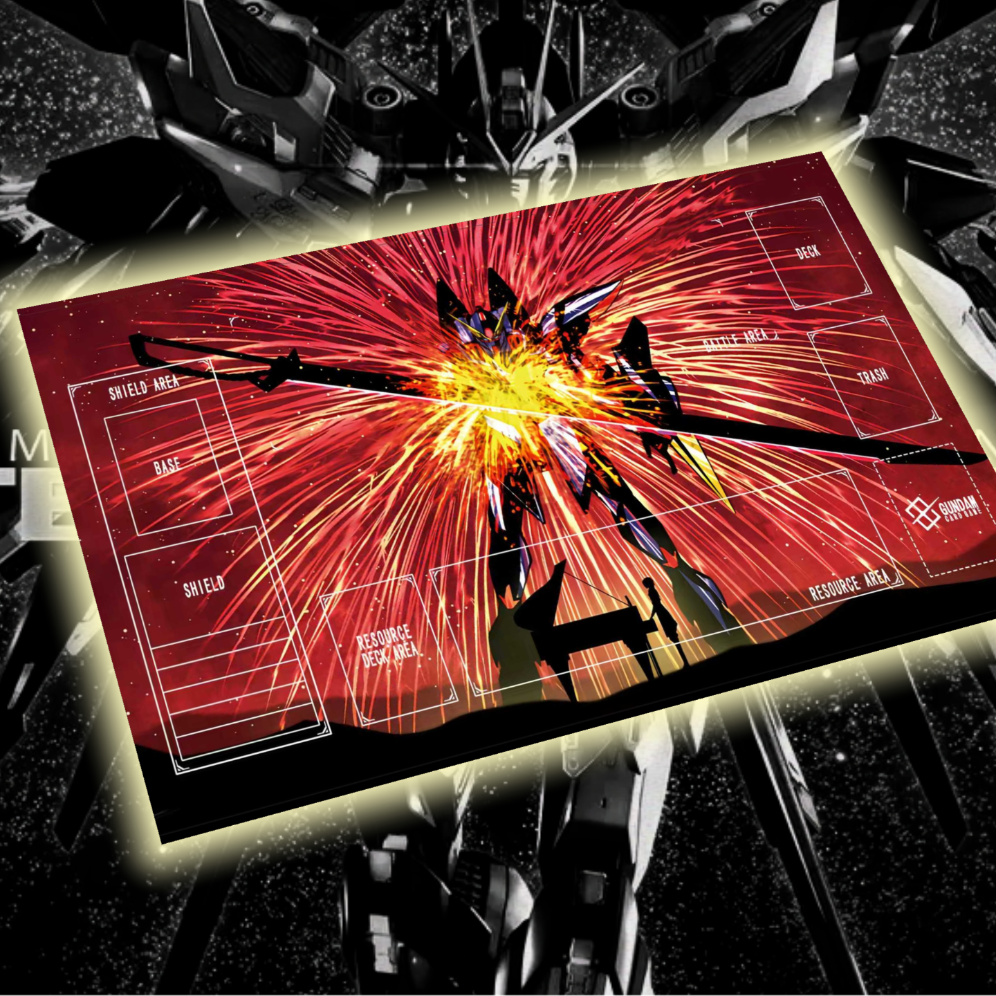 高达卡垫GCG单人牌垫强袭高达定制diy gumdan playmat