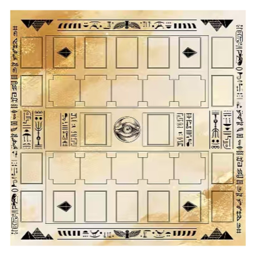YGO游戏王卡垫千年眼对战垫双人决斗盘DIY桌垫playmat
