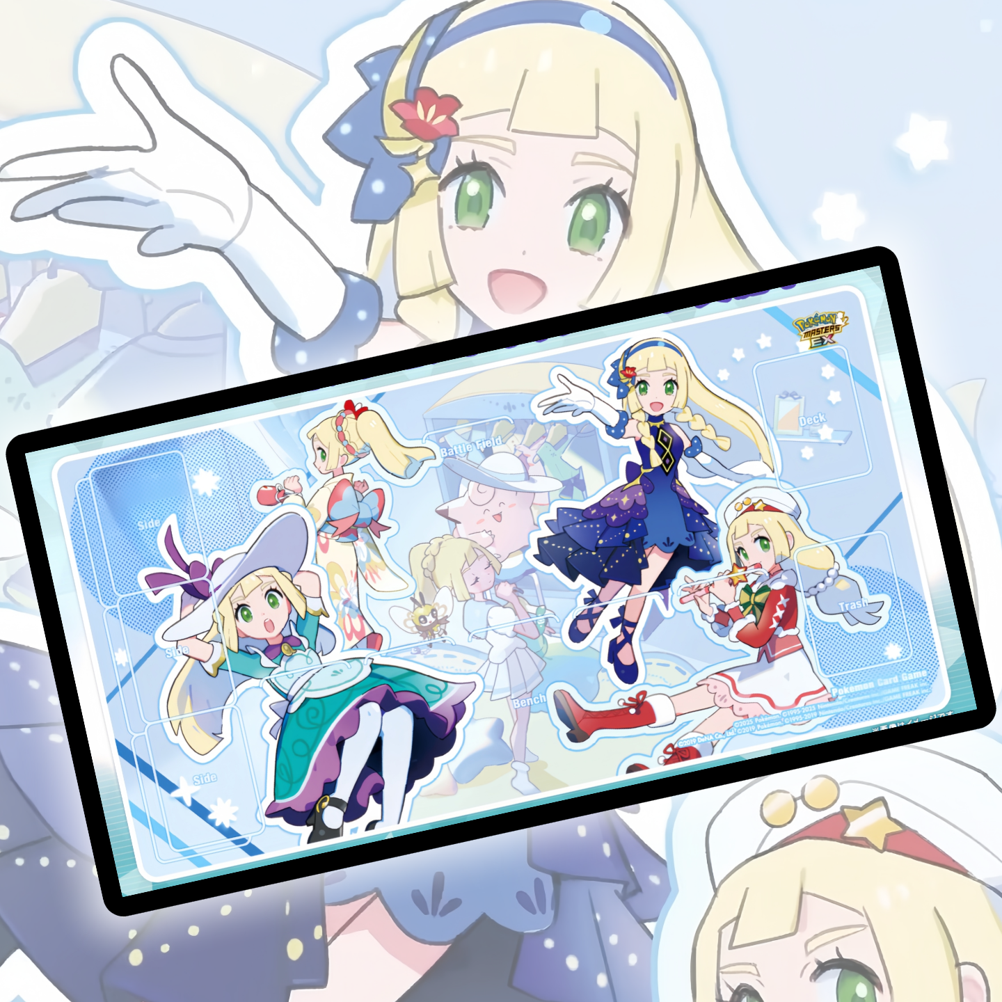 宝可梦卡垫单人牌垫莉莉艾playmat对战垫ptcg