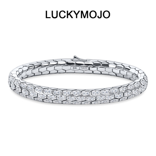 s925纯银蛇形手镯男女小众蛇手链